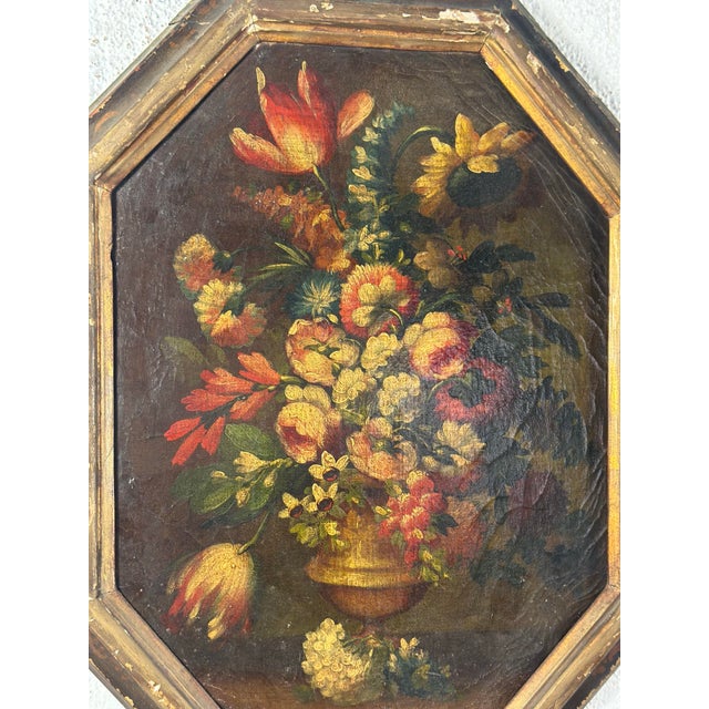 Traditional Antique Oil on Canvas Painting For Sale - Image 3 of 10