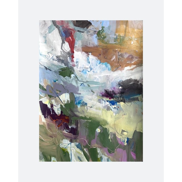 Abstract Wild Truffle — Contemporary Mixed-Media Abstract Painting on Paper by Mary Elizabeth Marvin For Sale - Image 3 of 4