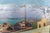Mediterranean Coastal Town, France, 1930, Oil on Panel, Framed For Sale - Image 7 of 15