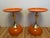 Late 20th Century Post Modern/Space Age Hourglass Pedestal Tray-Top Side Tables - A Pair For Sale - Image 4 of 4