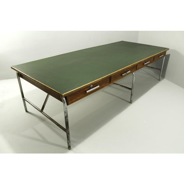 Vintage Bauhaus Desk in Oak, 1930s For Sale - Image 4 of 18