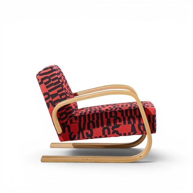 Brown Alvar Aalto Armchair 400 Tank Mid Century Bentwood Lounge Chair For Sale - Image 8 of 10
