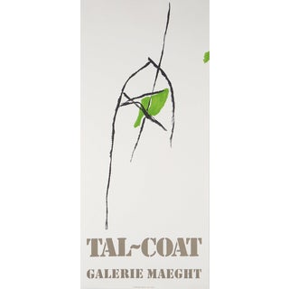Pierre Tal-Coat, Abstraction en Noir et Vert, Lithograph For Sale