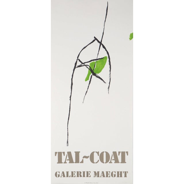 Pierre Tal-Coat, Abstraction en Noir et Vert, Lithograph For Sale