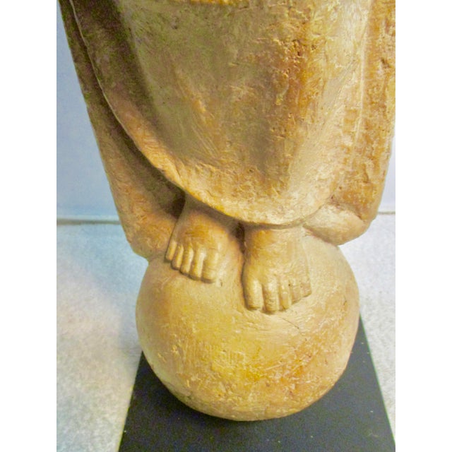 Mid-Century Modern 1950s M C M Universal Earth Mother Terra Cotta Sculpture For Sale - Image 3 of 11