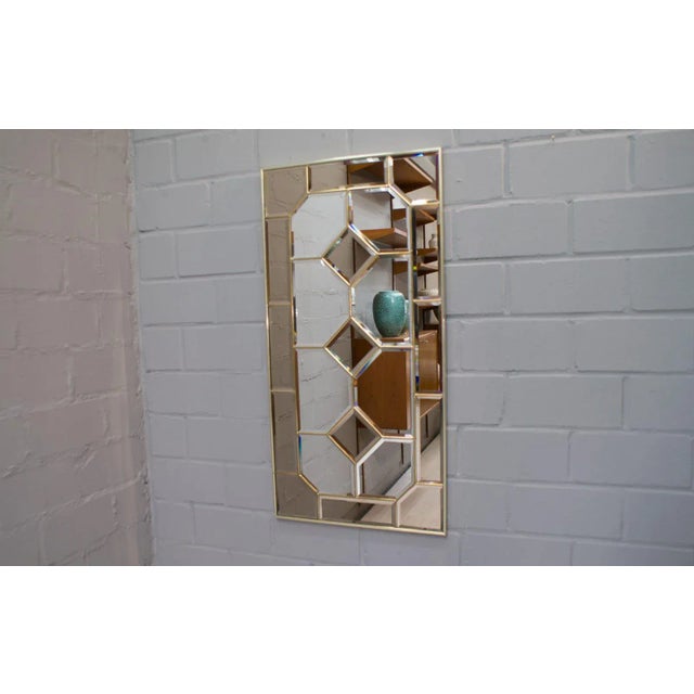 Stained Glass Framed Wall Mirror, 1970s For Sale - Image 9 of 10