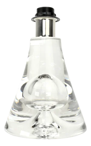 Mid-Century Modern Crystal Bubble Glass Table Lamp