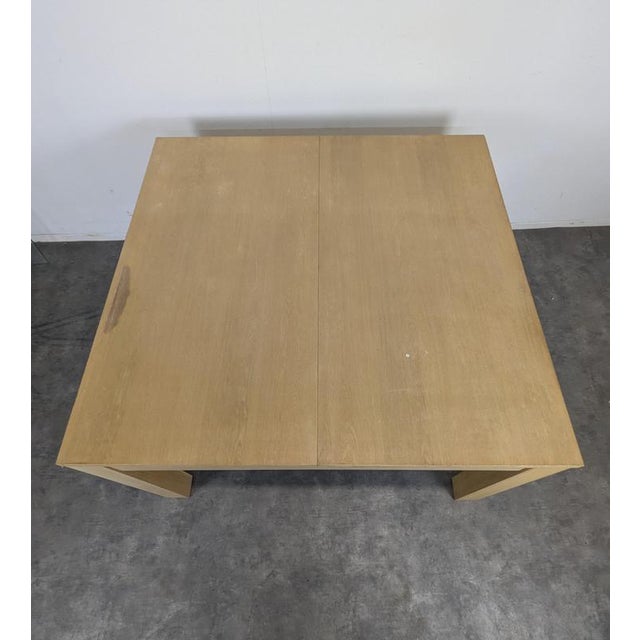Large Modern Square Table in Wood For Sale - Image 4 of 7