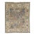 Modern Oushak Style Hand-Knotted Wool Area Rug in Taupe Grey With Vibrant Floral For Sale