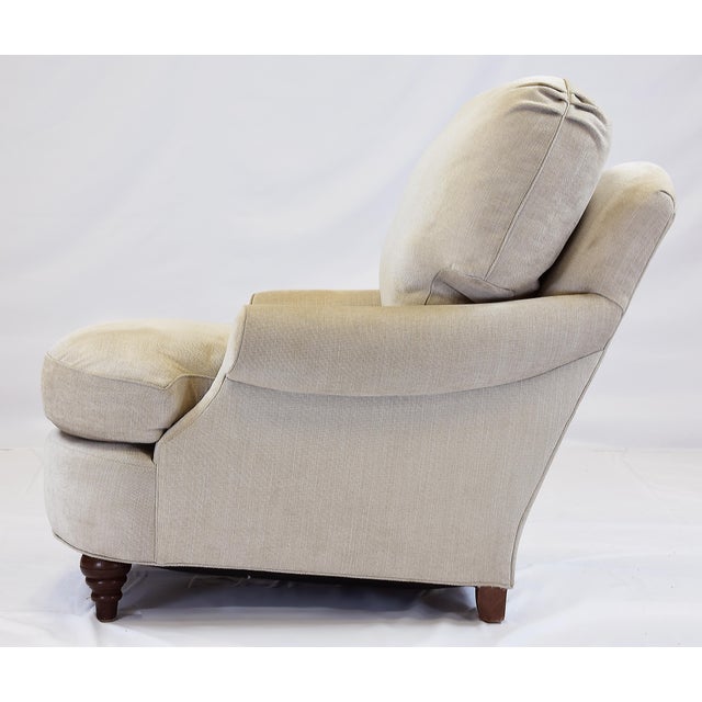 Le Jeune Upholstery Roadster Lounge Chair Showroom Model in Chenille