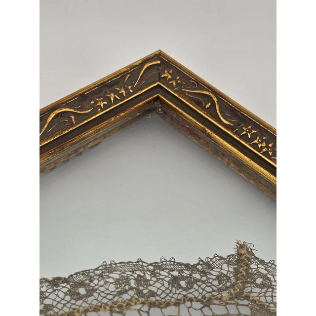 Ultra Rare Antique 1820s Lace Mounted Portrait Watercolor on Ivory Georgian Art For Sale - Image 10 of 12