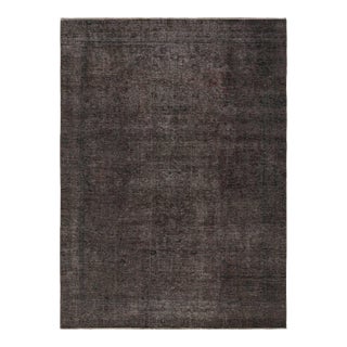 Vintage Persian Rug in Brown With Floral Patterns, From Rug & Kilim For Sale