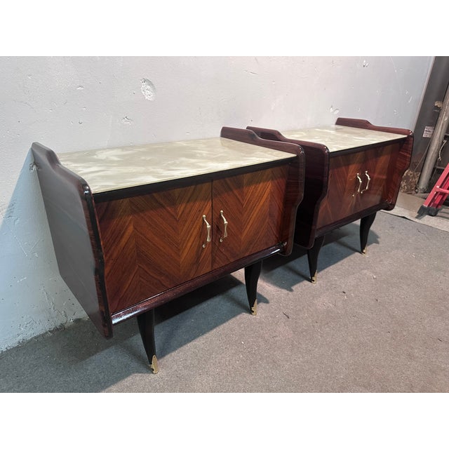 Rosewood Bedside Tables, Set of 2 For Sale - Image 9 of 9