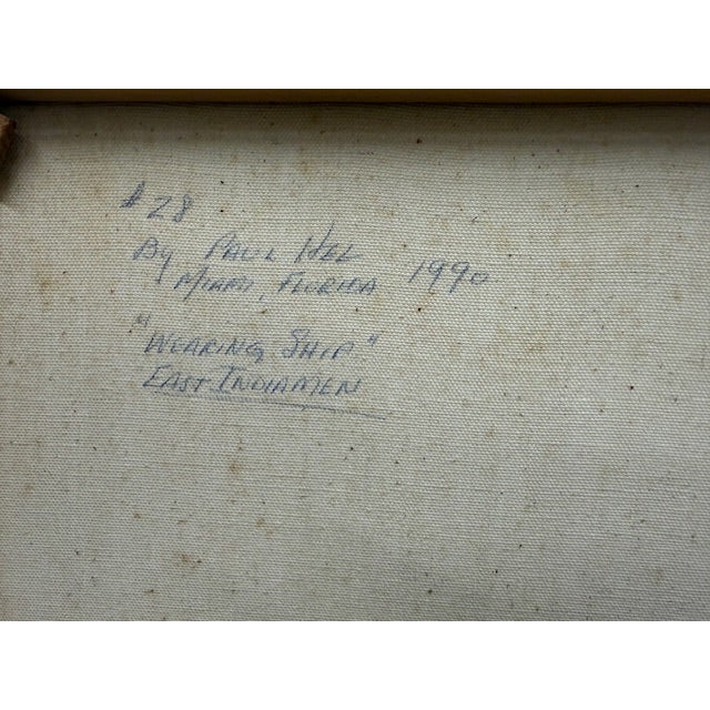 Paul R. Hee Maritime Scene Oil Painting on Canvas Signed and Framed 1950's For Sale - Image 15 of 16