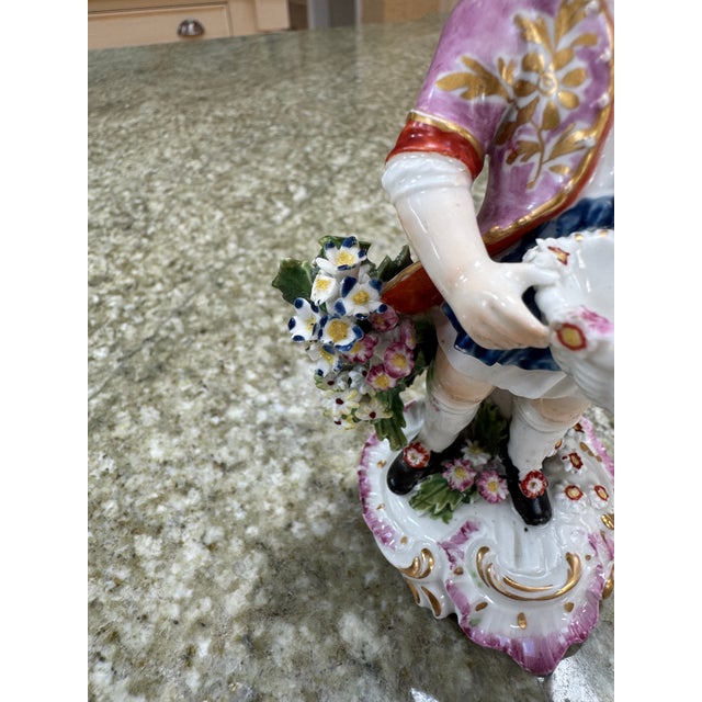 Ceramic Mid 20th Century Porcelain Figure of a Boy For Sale - Image 7 of 8