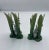 Ceramic Mid 20th Century Majolica Style Hare Vases- A Pair For Sale - Image 7 of 12