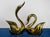 Hollywood Regency Monumental 15-Inch Hollywood Regency Brass Swans – Pair For Sale - Image 3 of 10