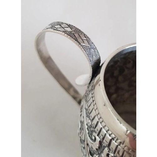 Antique 19th Century Persian Silver Cream Jug For Sale - Image 16 of 18