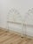 Pair of White Wrought Iron Twin Headboards French Country Farmhouse Whimsical For Sale In Tampa - Image 6 of 13