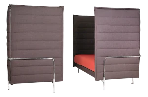 Vitra Alcove High Back Loveseats Designed by the Bouroullec Brothers, Pair Of