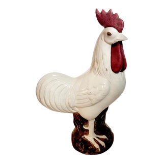 1935-1955 Ugo Zaccagnini Modernist Rooster Figure, Signed For Sale