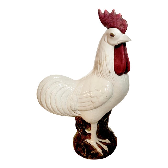 1935-1955 Ugo Zaccagnini Modernist Rooster Figure, Signed For Sale