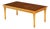 Handcrafted Italian Solid Cherry Coffee Table With 24k Gold Leaf Accents For Sale