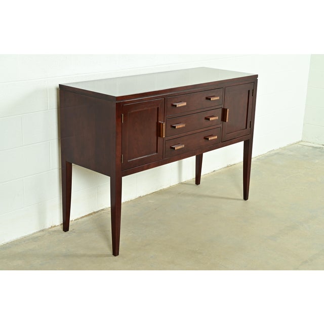 Early 21st Century Stickley Arts & Crafts Shaker Cherry Wood Sideboard Buffet For Sale - Image 5 of 17