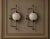Vintage Art Deco Light Old Lamp Wall Sconces Fixture Brass & Milk Glass Shade Ship Light - a Pair For Sale - Image 4 of 5
