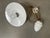 Antique Adjustable Opaline and Porcelain Pendant Lamp, 1930s For Sale - Image 4 of 10