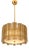 Italian Fumè Tropical Murano Glass Gold Chandelier by Simoeng For Sale