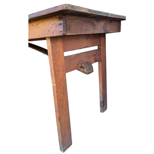 Wood Antique "Clipper" Style Folding Table For Sale - Image 7 of 16