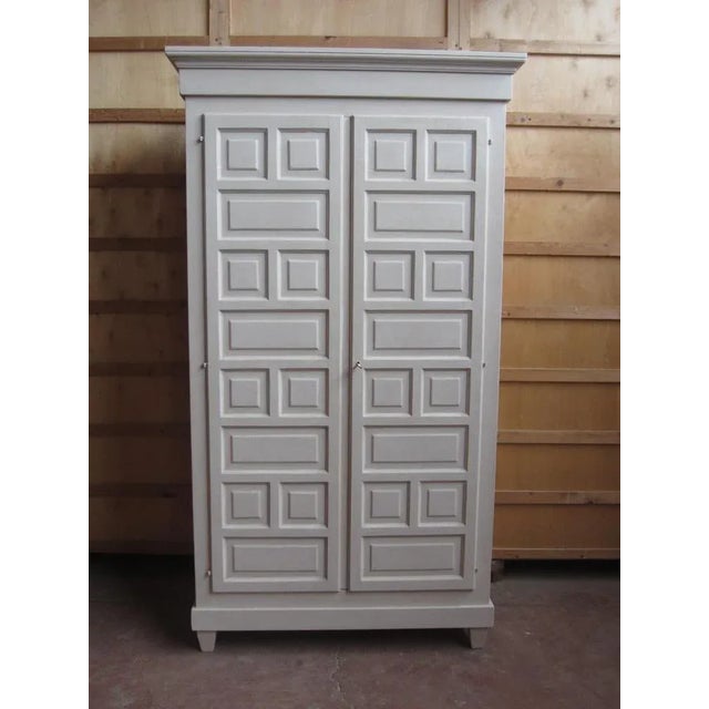 Lacquered Wardrobe in Poplar For Sale - Image 7 of 9