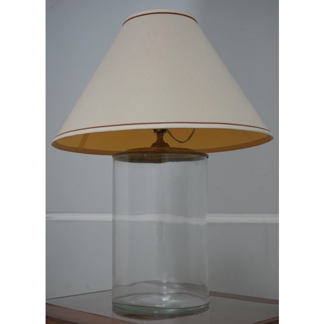 Age: Approx: 150 Years Old Details: Lamp Made From Antique Glass Jar ‘Antique’ Seeded Glass Electrified Approx. 50 Years...
