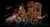 Puppet Show features a whimsical scene of a puppet master guiding an elaborate, fantastical caravan. The vibrant colors...