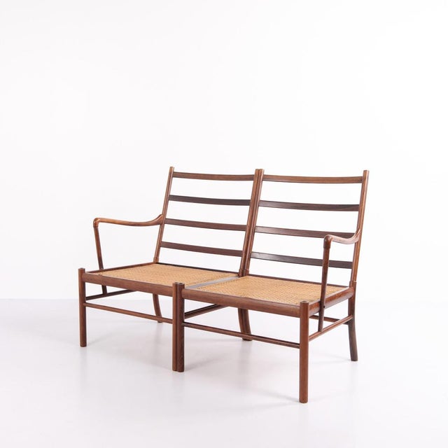 1960s Colonial OW149-2 2-Seater Sofa in Rosewood attributed to Ole Wanscher for P. Jeppesen, 1960s For Sale - Image 5 of 18