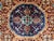 Orange and Teal Mamluk Style Natural Dye Wool Rug - 5'3" X 6'11" For Sale - Image 4 of 14
