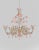 Contemporary Early 21st Century Venetian Gold and Pink Floral Murano Glass Chandelier For Sale - Image 3 of 13