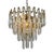 Vintage Art Deco Style Crystal Chandelier, 1970s For Sale