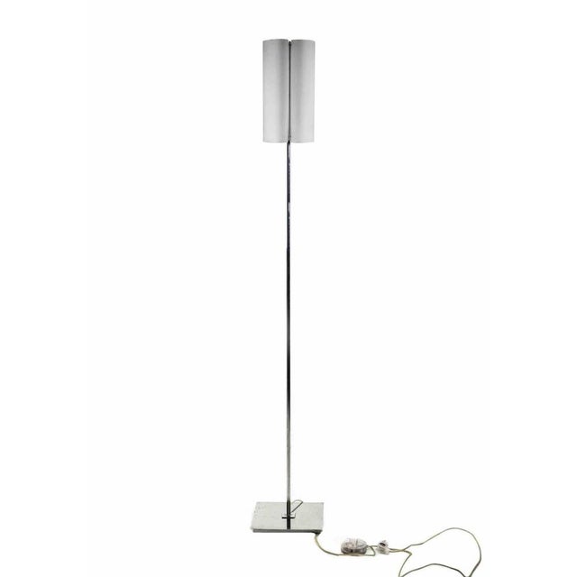 Vintage Favel Floor Lamp with Chromed Steel Base, Italy, 1970s For Sale - Image 3 of 6