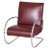Burgundy Tubular Armchairs, 1930s, Set of 2 For Sale