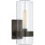 Modern Ian K. Fowler for Visual Comfort Signature Presidio Small Sconce in Bronze with Clear Glass For Sale - Image 3 of 3