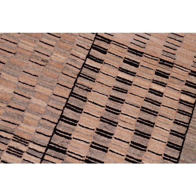 Shabby Chic Gabbeh Beige/Green Wool Rug - 6'0'' X 8'8'' For Sale In New York - Image 6 of 10