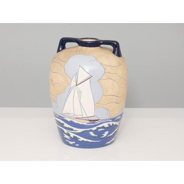 1920s Early 20th Century Bohemia Stoneware Vase from Riessner Stellmacher & Kessel, 1920s For Sale - Image 5 of 5