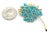 Tiffany and Co. Mid 20th Century Tiffany & Co. Yellow Gold Turquoise Sapphire Pin Brooch For Sale - Image 4 of 8