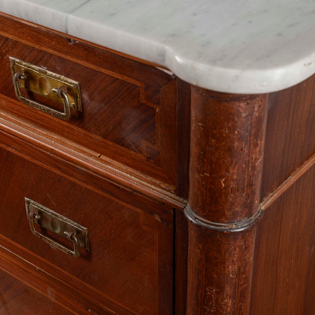 Chest of Drawers with Marble Top For Sale - Image 11 of 18