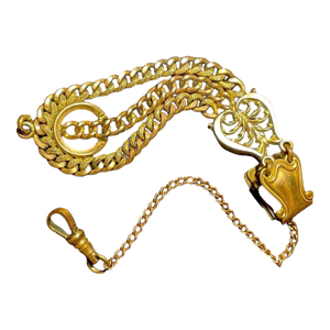 Bates & Bacon Antique Victorian Gold Filled Watch Chain Fob