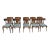 1980s Vintage Klismos Style Solid Walnut Dining Chairs - Set of 10 For Sale