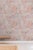 Textile Mahjong Tile Grasscloth Wallpaper by House Party | Coral Crack | 6 Yards For Sale - Image 7 of 8