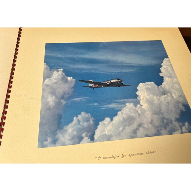 1945 Transcontinental & Western Air (Twa) Promotional Collection of Lithographs For Sale - Image 4 of 17